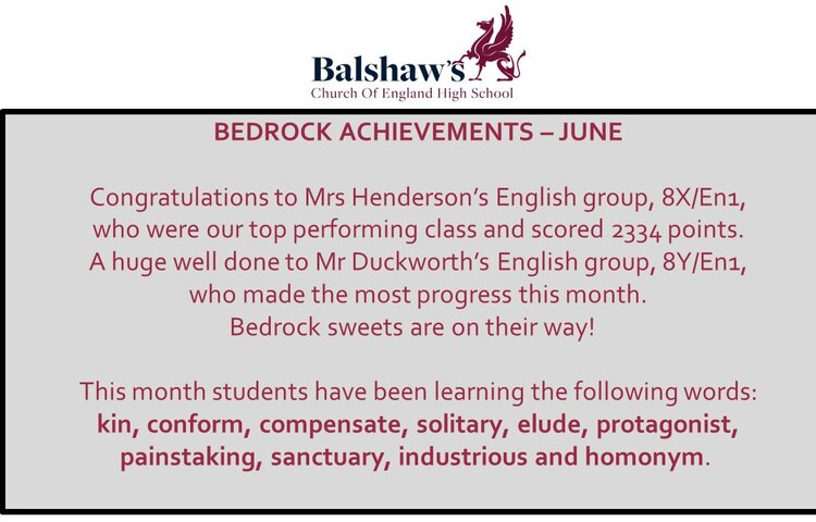 Image of Bedrock Achievements June 2022